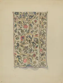 Bed Hanging, c. 1936. Creator: Mary Berner