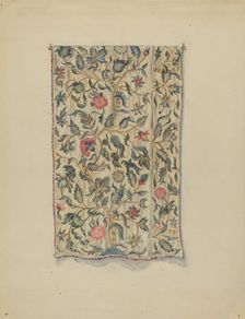 Bed Hanging, c. 1936. Creator: Mary Berner