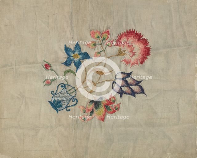 Bed Hanging (Detail), c. 1939. Creator: Martha Elliot.
