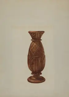Bed Post Top, c. 1938. Creator: Henry Murphy