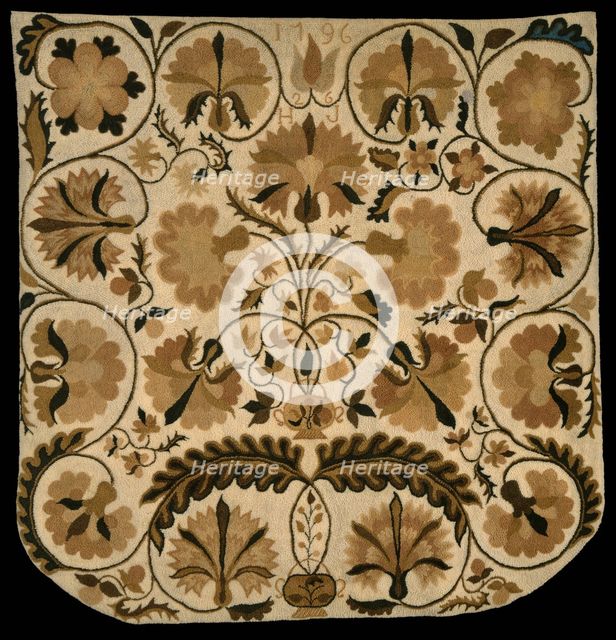 Bed Rug, United States, 1796. Creator: Hannah Johnson.