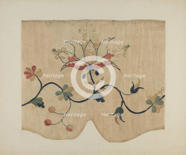Bed Valance (Detail), c. 1941. Creator: Marion Gaylord.