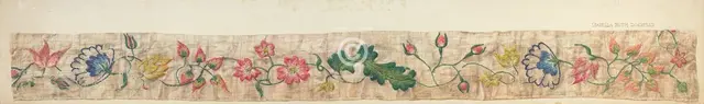 Bed Valance Detail, c. 1939. Creator: Isabella Ruth Doerfler.