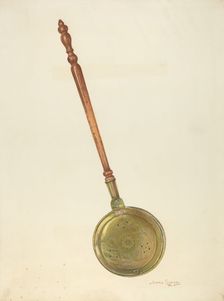Bed Warming Pan, 1935/1942. Creator: Sarkis Erganian