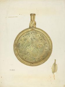 Bed Warming Pan, c. 1941. Creator: V. L. Vance