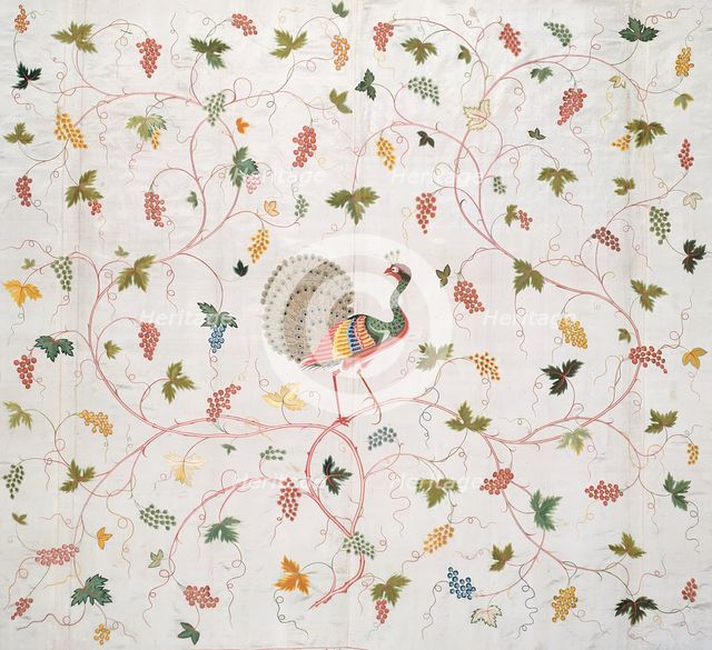 Bedcover, China, Qing dynasty (1644-1911), 1750/1800. Creator: Unknown.