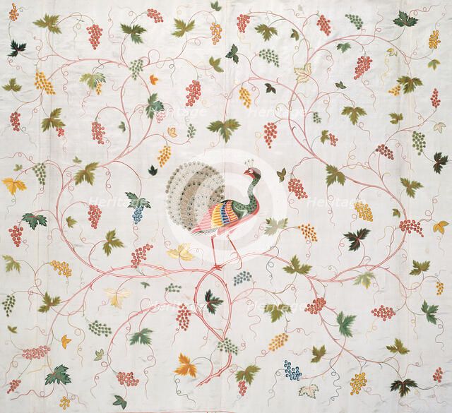 Bedcover, China, Qing dynasty (1644-1911), 1750/1800. Creator: Unknown.