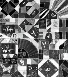 Bedcover (Crazy Quilt), United States, c.1880/90. Creator: Unknown