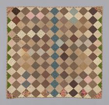 Bedcover (Crib Quilt), United States, 1875/1900. Creator: Unknown