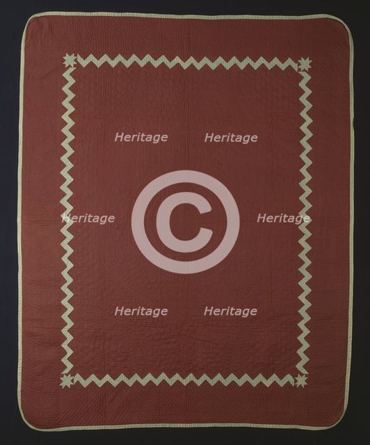 Bedcover (Amish Plain Quilt), Ohio, c.  1890. Creator: Unknown.