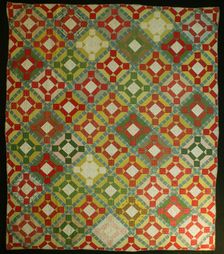 Bedcover ("Album Patch" or "Signature" Quilt), United States, 1847/48. Creator: Unknown