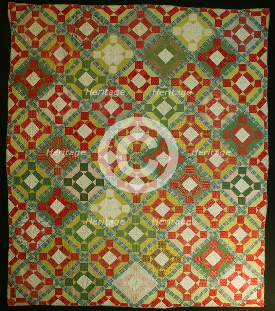 Bedcover ("Album Patch" or "Signature" Quilt), United States, 1847/48. Creator: Unknown.
