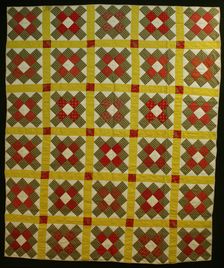 Bedcover ("Album Patch" or "Signature" Quilt), United States, 1847. Creator: Unknown