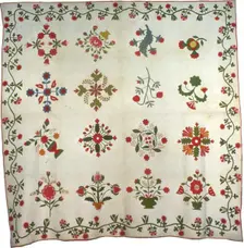 Bedcover (Album Quilt), Pennsylvania, 1857. Creator: Unknown