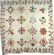 Bedcover (Album Quilt), Pennsylvania, 1857. Creator: Unknown