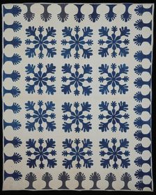 Bedcover (Bride's Quilt), United States, 1861. Creator: Unknown