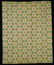 Bedcover (Bride's Quilt), United States, 1868. Creator: Sarah Catherine McClanahan