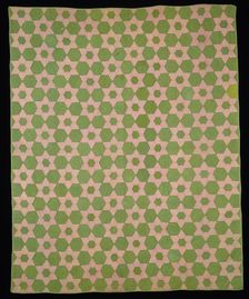 Bedcover (Bride's Quilt), United States, 1868. Creator: Sarah Catherine McClanahan