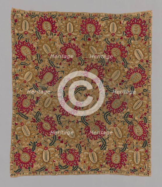 Bedcover, Greece, 17th/18th century. Creator: Unknown.