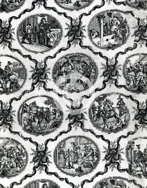 Bedcover, England, 1780s. Creator: William Hogarth.