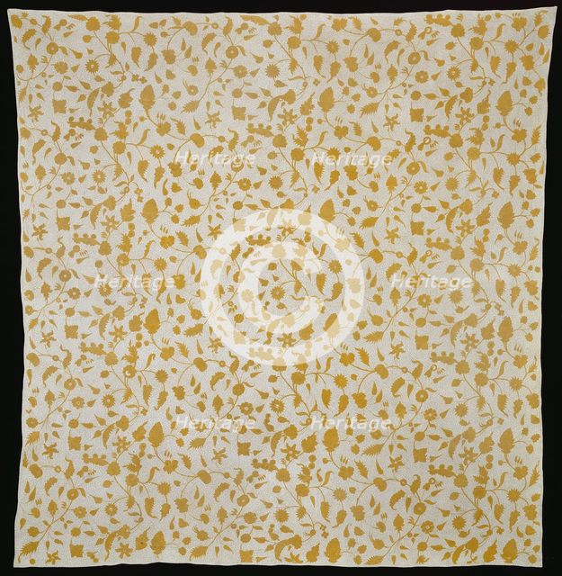 Bedcover, England, c. 1710. Creator: Unknown.
