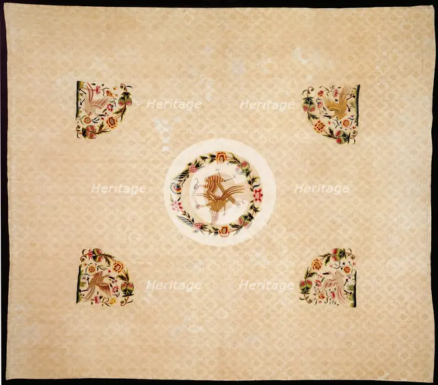 Bedcover, England, c. 1720. Creator: Unknown.