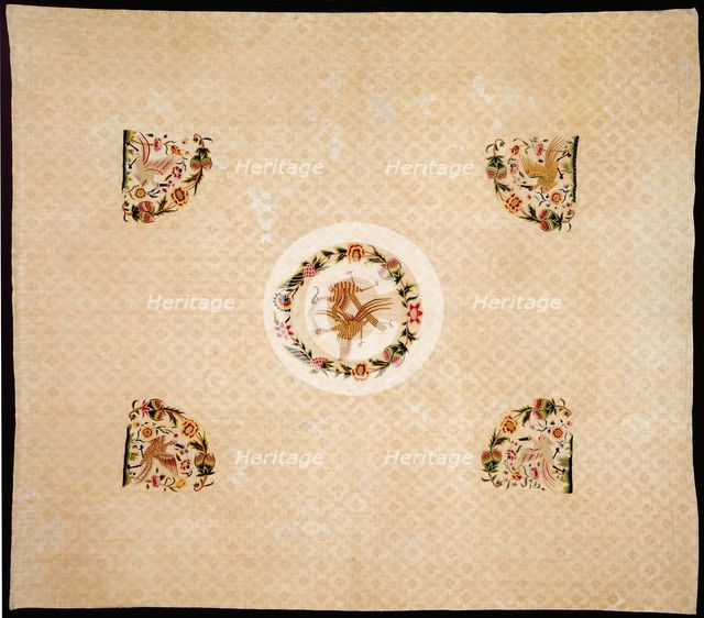 Bedcover, England, c. 1720. Creator: Unknown.