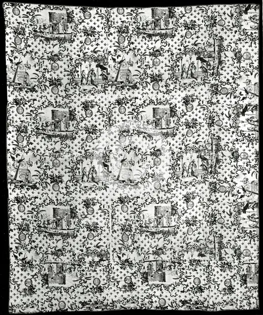 Bedcover, England, c. 1790. Creator: Unknown.