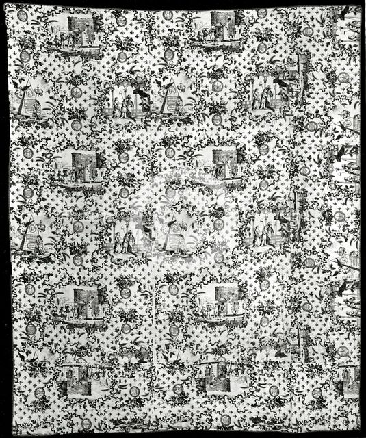 Bedcover, England, c. 1790. Creator: Unknown.