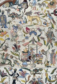 Bedcover, Europe, 1701/25. Creator: Unknown