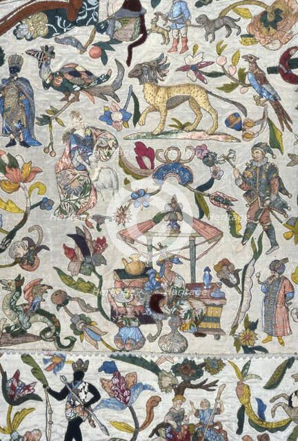 Bedcover, Europe, 1701/25. Creator: Unknown.