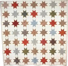 Bedcover (Feather-Edged Star Quilt), United States, 1845. Creator: Annie Maria Henkle