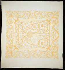 Bedcover in the Arts and Crafts Style, England, Early 20th century (based on 17th-century... Creator: Unknown