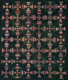 Bedcover, Indiana, 1880s. Creator: Unknown