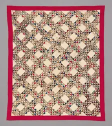 Bedcover ("Ocean Wave" Quilt), United States, c. 1883. MAKER DIED 1958 Creator: Frances Brooks Wyld