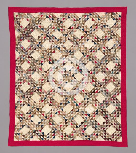 Bedcover ("Ocean Wave" Quilt), United States, c. 1883. MAKER DIED 1958 Creator: Frances Brooks Wyld.