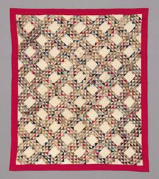 Bedcover ("Ocean Wave" Quilt), United States, c. 1883. MAKER DIED 1958 Creator: Frances Brooks Wyld