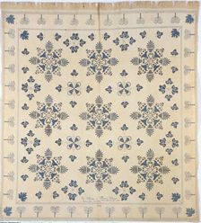 Bedcover, New York, 1854. Creator: Unknown