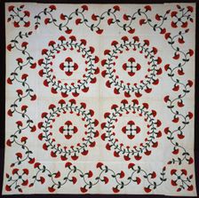 Bedcover (Quilt Top), Pennsylvania, 1850 or later. Creator: Susan Major