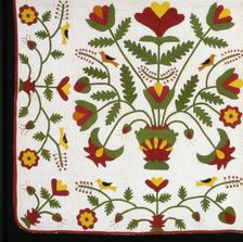 Bedcover, United States, 1825/75. Creator: Unknown