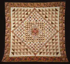 Bedcover, United States, 1820/50. Creator: Unknown
