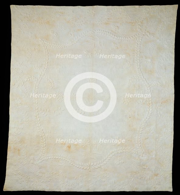 Bedcover, United States, 1830/1905. Creator: Sarah Stewart.