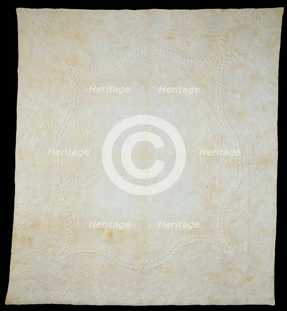 Bedcover, United States, 1830/1905. Creator: Sarah Stewart.