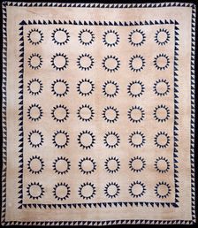 Bedcover, United States, 1849. Creator: Unknown