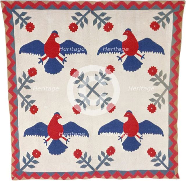 Bedcover, United States, 1850/1900. Creator: Unknown.