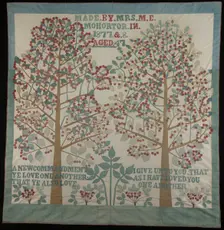 Bedcover, United States, 1877/78. Creator: M. E. Mohortor
