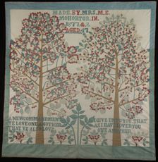 Bedcover, United States, 1877/78. Creator: M. E. Mohortor