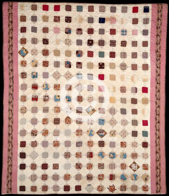 Bedcover, United States, 19th century. Creator: Unknown.