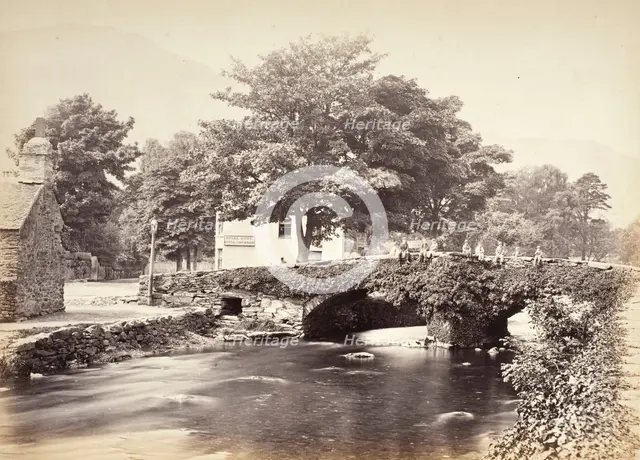 Beddgelert, The Bridge & Moel Hebog, No. 3 (518), Printed 1860 circa. Creator: Francis Bedford.