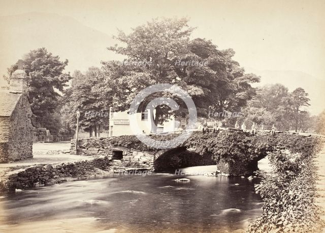 Beddgelert, The Bridge & Moel Hebog, No. 3 (518), Printed 1860 circa. Creator: Francis Bedford.